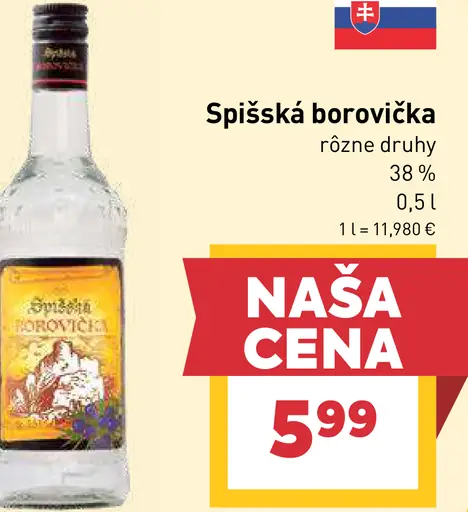 Spišská Borovička rôzne druhy