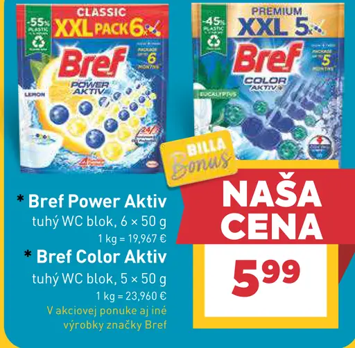 Bref Power Aktiv tuhý WC blok