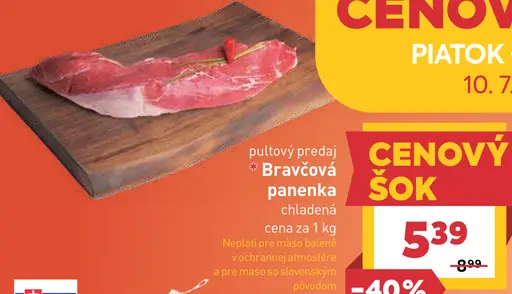Bravčová panenka chladená