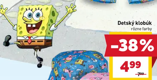 SpongeBob a Hello Kitty detský klobúk