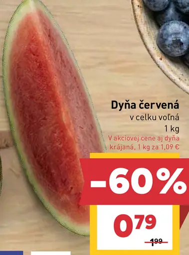 Dyňa červená celku voľná