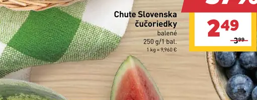 Chute Slovenska čučoriedky balené