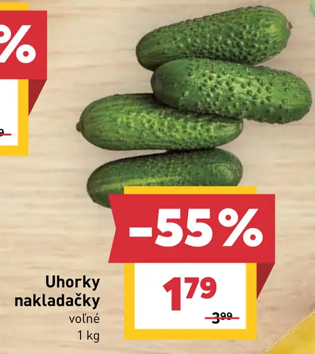 Uhorky nakladačky voľné
