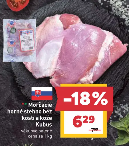 Morčacie horné stehno bez kosti a kože Kubus