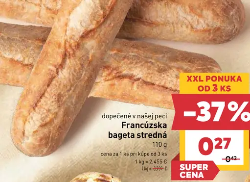 Francúzska bageta stredná