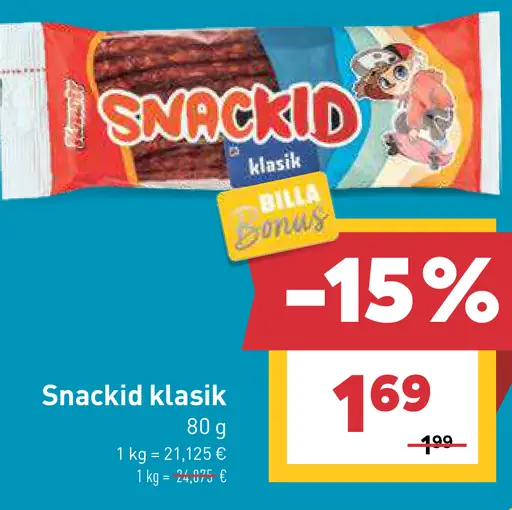 Snackid klasik salámový snack