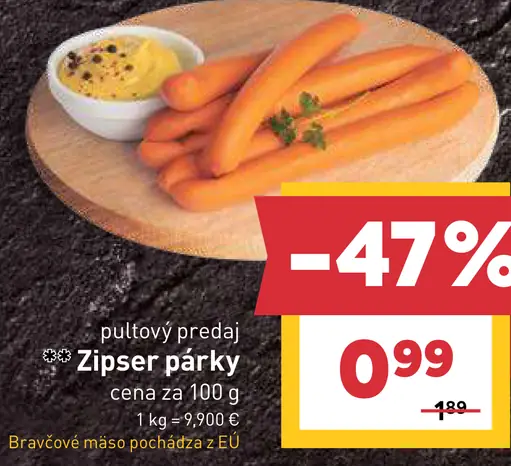 Tauris Zipser párky