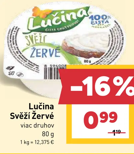 Lučina svieži smotanový syr