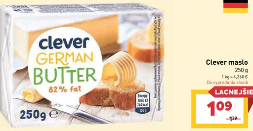 Clever German Butter 82 % fat