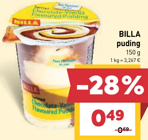 BILLA puding