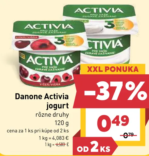Danone Activia jogurt