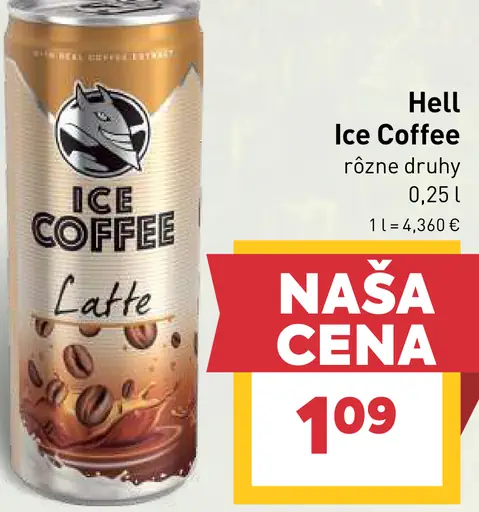 Hell Ice Coffee ľadová káva rôzne druhy