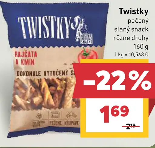 Twistky pečený slaný snack