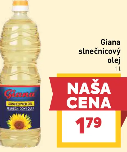 Giana Slnečnicový olej