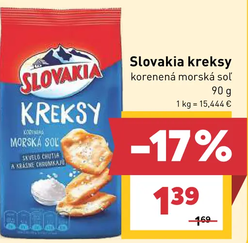 Slovakia krekry korenené morskou soľou