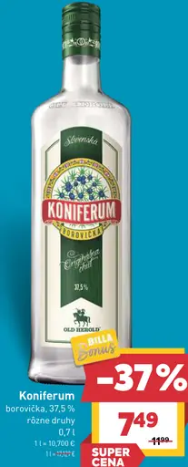 Koniferum borovička rôzne druhy