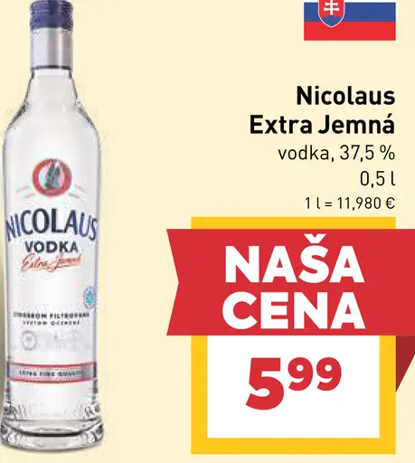 Nicolaus Extra Jemná Vodka