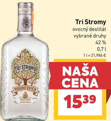 Tri Stromy ovocný destilát