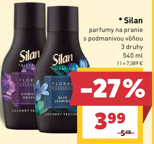 Silan parfum na pranie, viac druhov