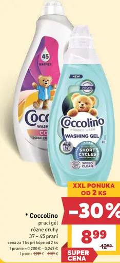 Coccolino prací gél 3 druhy