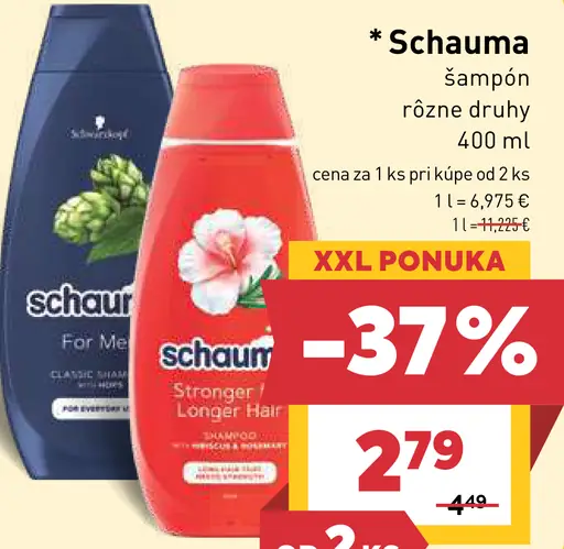 Schauma šampón vybrané druhy