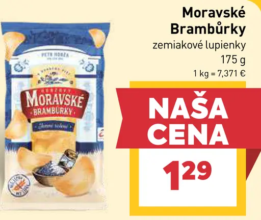 Moravské brambůrky zemiakové lupienky