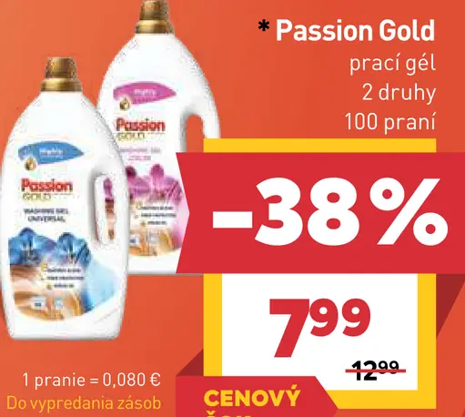Passion Gold prací gél