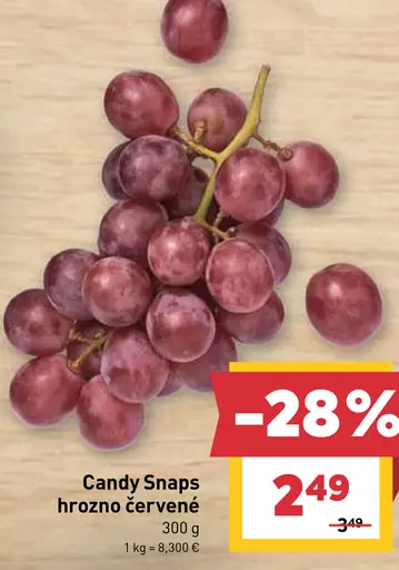 Candy Snaps hrozno červené