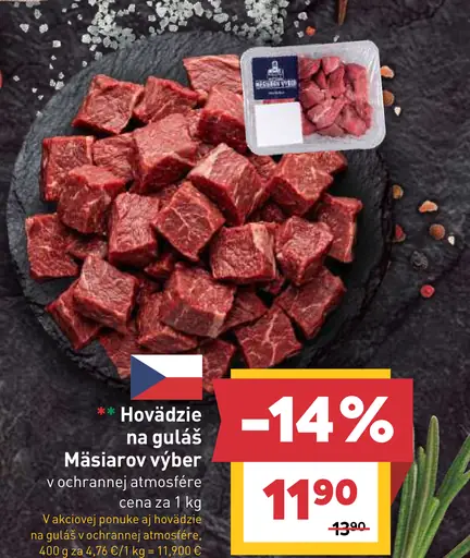 Hovädzie na guláš