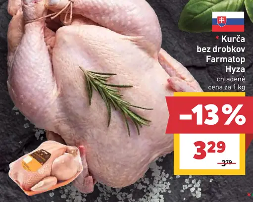 Hyza Farmatop kurča bez drobkov, chladené