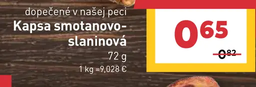 Kapsa smotanovo-slaninová