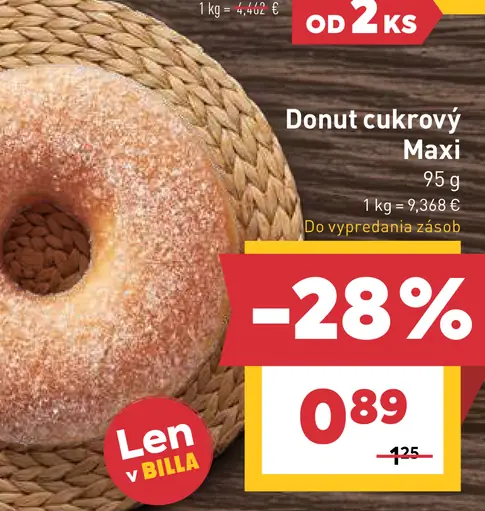 Donut cukrový Maxi