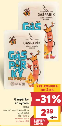 Gašpárky so syrom