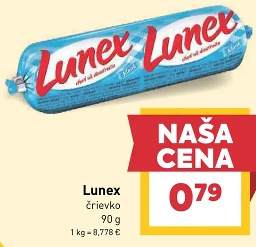 Lunex tavený syr v črievku