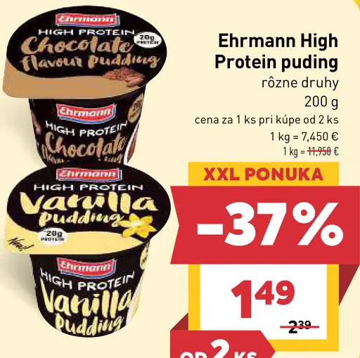 Ehrmann High Protein puding deľaktózaný