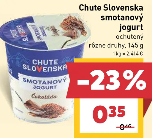 Chute Slovenska smotanový jogurt