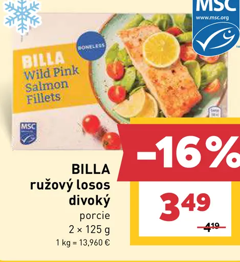 BILLA ružový losos divoký