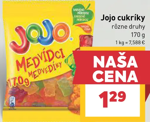 Jojo Medvedíky želé cukríky