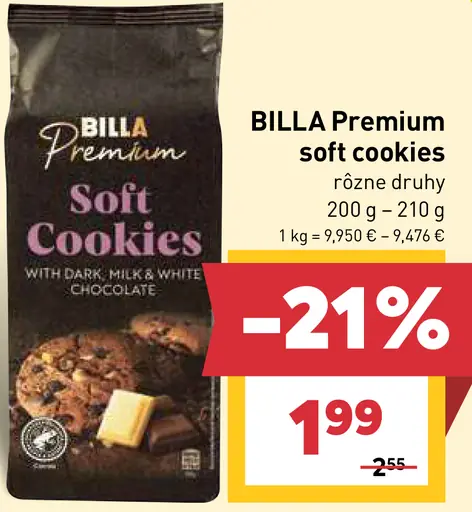 BILLA Premium soft cookies