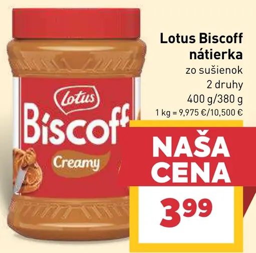 Lotus Biscoff Nátierka zo sušienok
