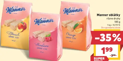 Manner oblátky – Pfirsich Sommer Glück, Himbeere Sommer Glück a Orange Sommer Glück