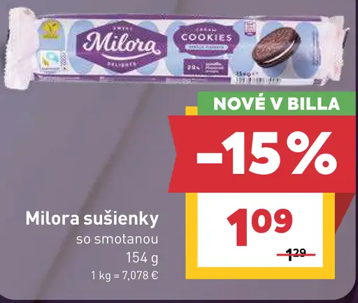 Milora sušienky so smotanou