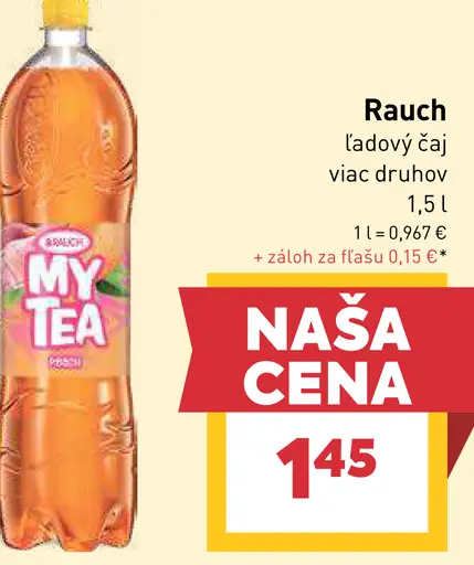 Rauch My Tea ľadový čaj, viac druhov