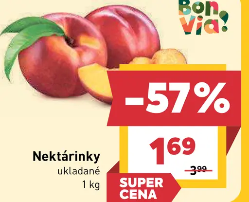Nektárinky ukladané