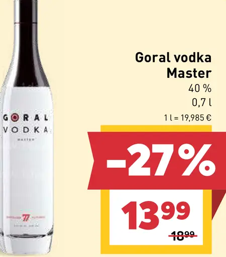 Goral vodka Master
