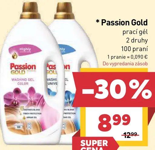 Passion Gold prací gél