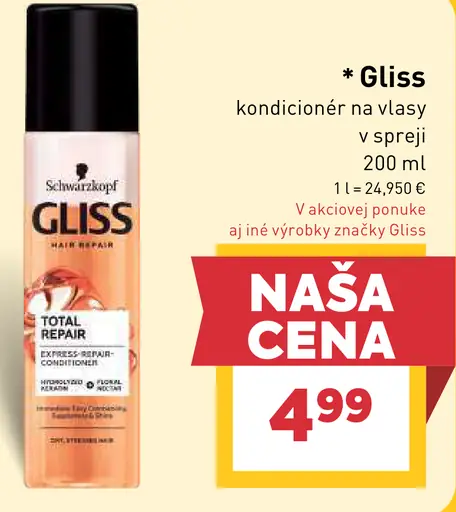 Gliss kondicionér na vlasy v spreji