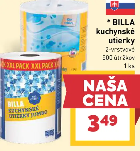 BILLA kuchynské utierky 2-vrstvové