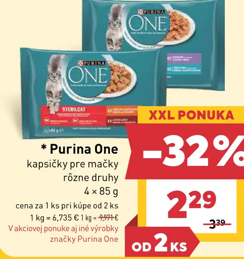 Purina One kapsičky pre mačky