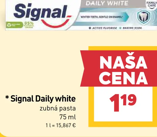 Signal Daily White zubná pasta